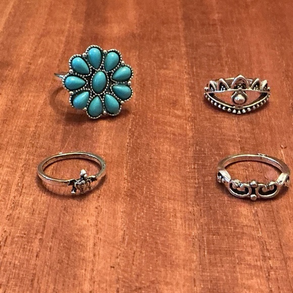 Set of 8 Finger Rings, BN - Picture 2 of 3